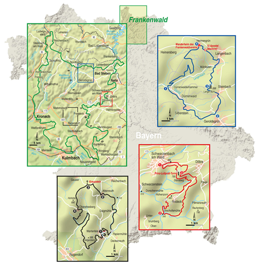 karte frankenwald