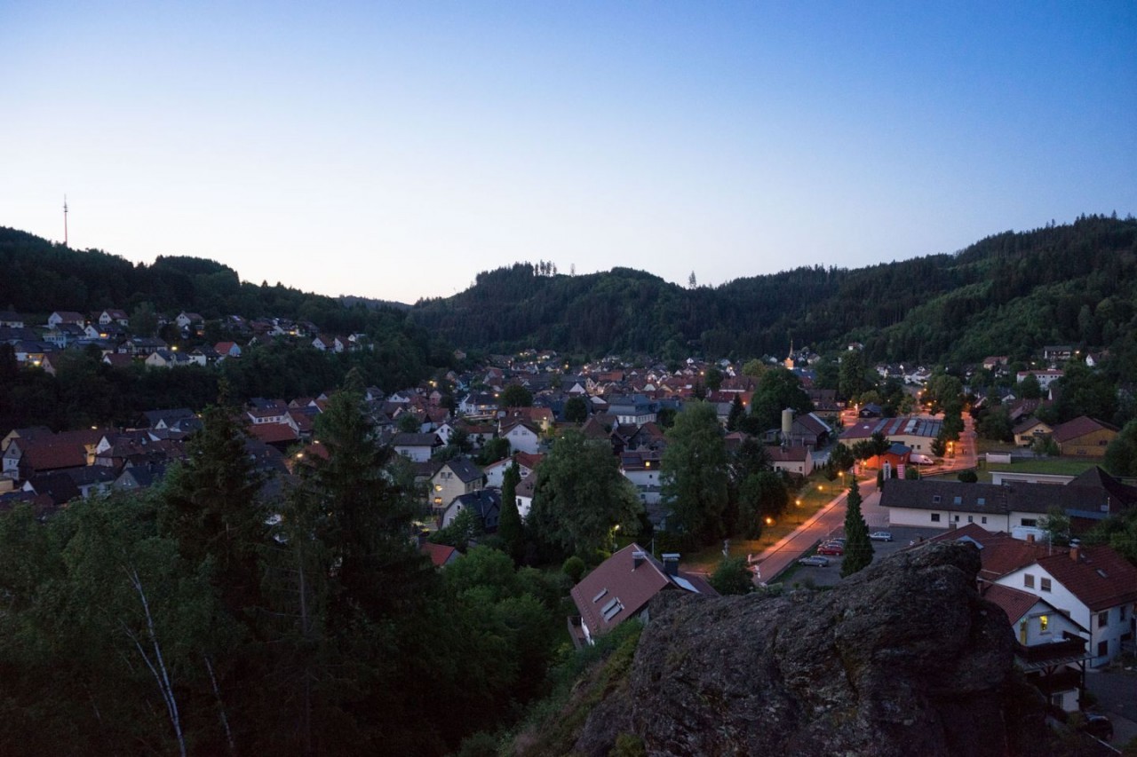 Abendblick auf Steinwiesen