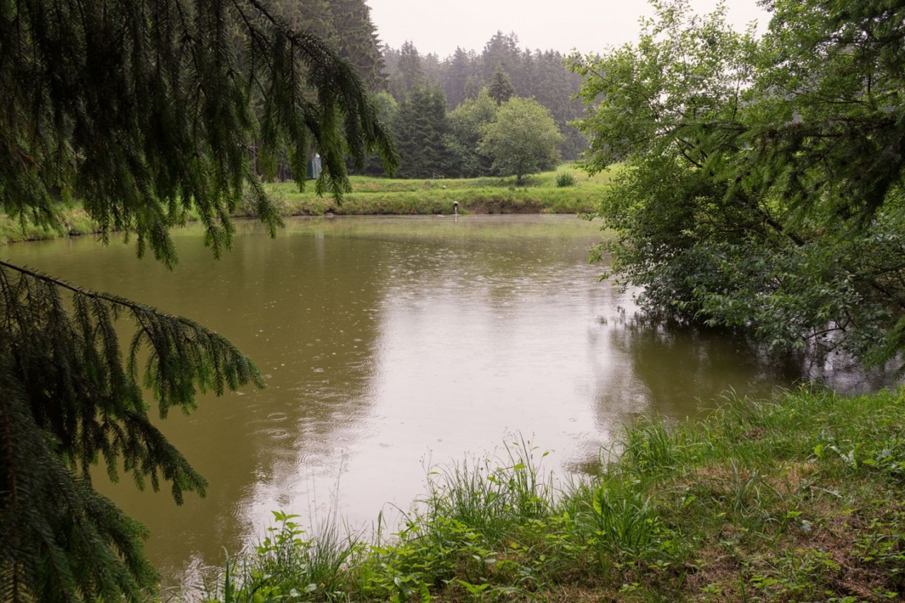 Tümpel mit Wassernachschub