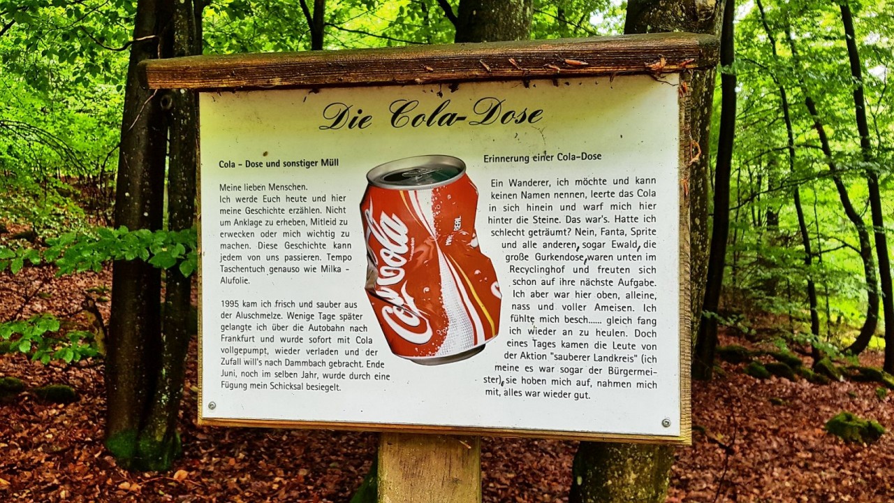 Infotafel Cola-Dose