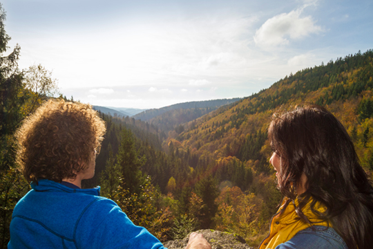Blick in die Landschaft Bildrechte Naturpark Frankenwald Michael Teuber