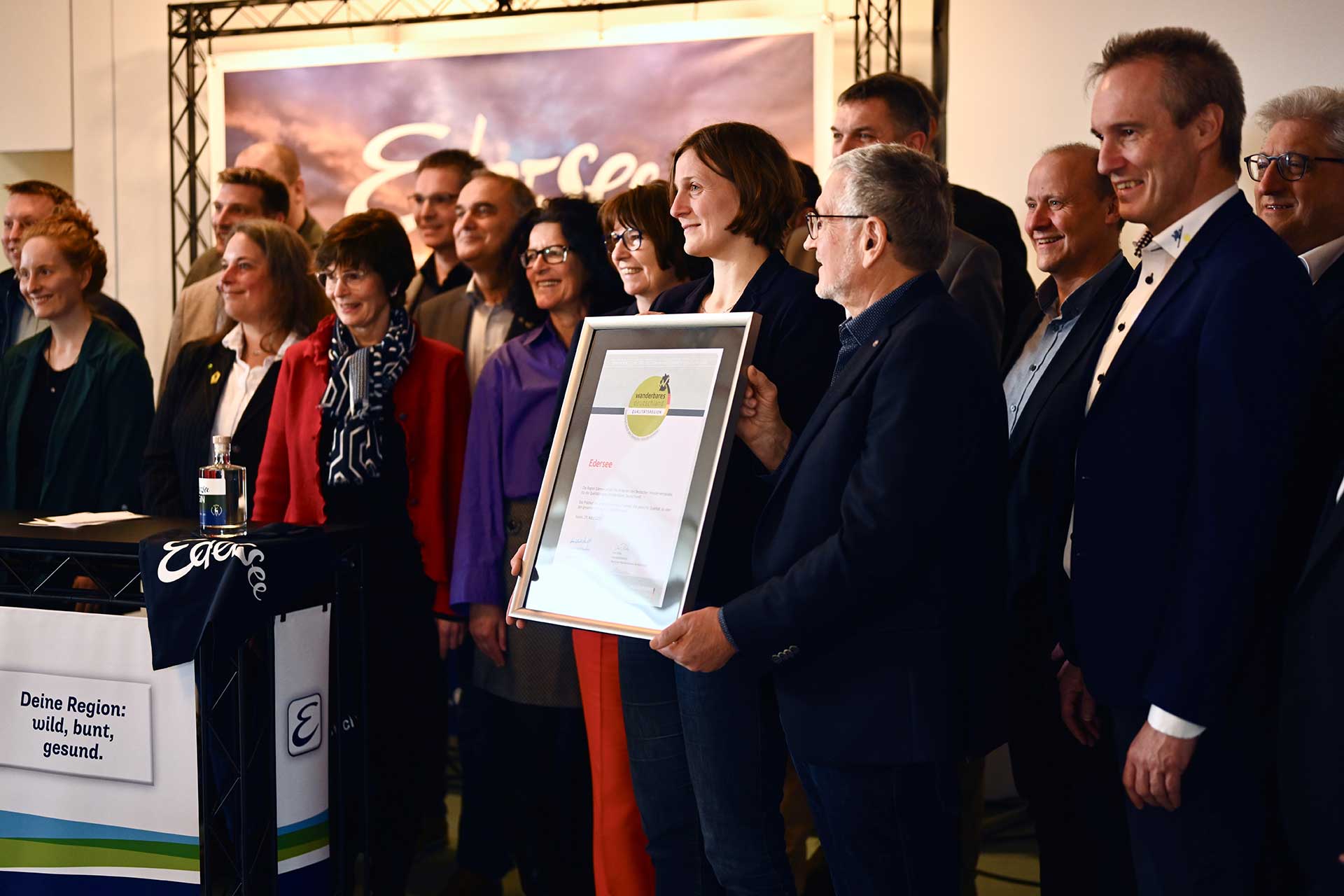 Zertifikatsubergabe Qualitatsre gion Wanderbares Deutschland